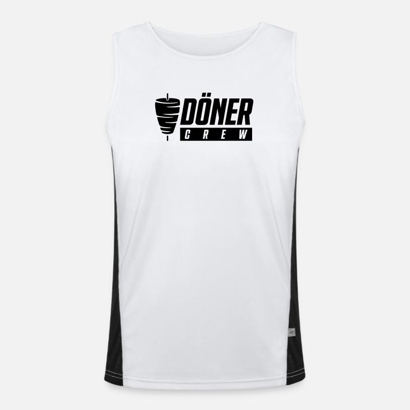 Döner Crew Funktionelles Kontrast-Tank Top für Männer 