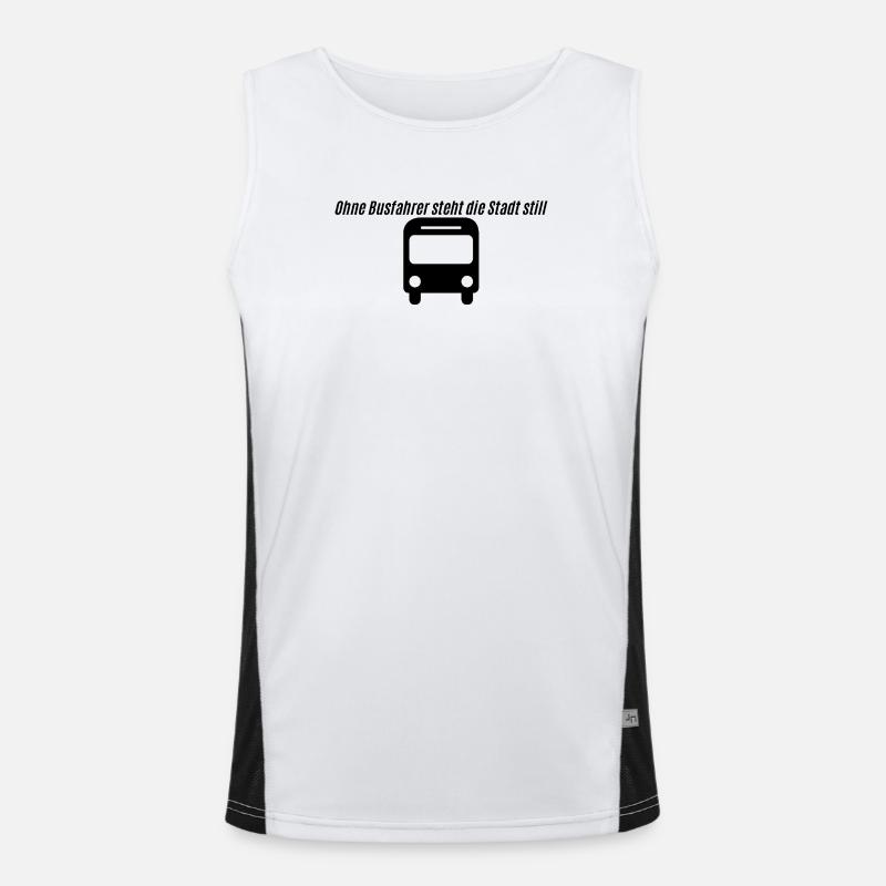 busman Men's Functional Contrast Tank Top 
