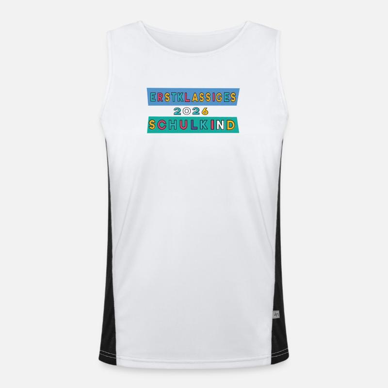 First-class schoolchild 2026 Men's Functional Contrast Tank Top 