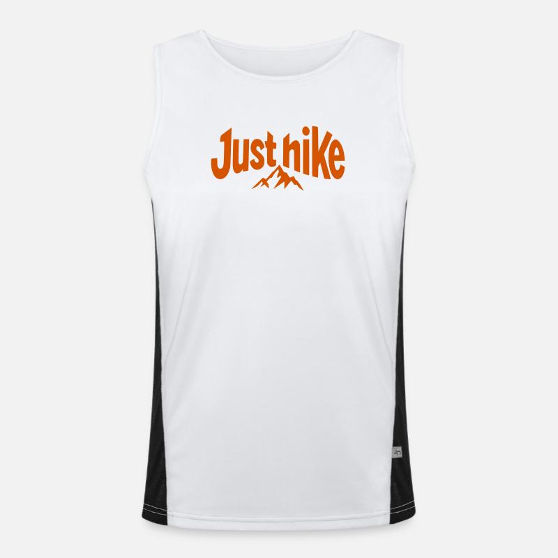Just Hike Bergabenteuer Funktionelles Kontrast-Tank Top für Männer 