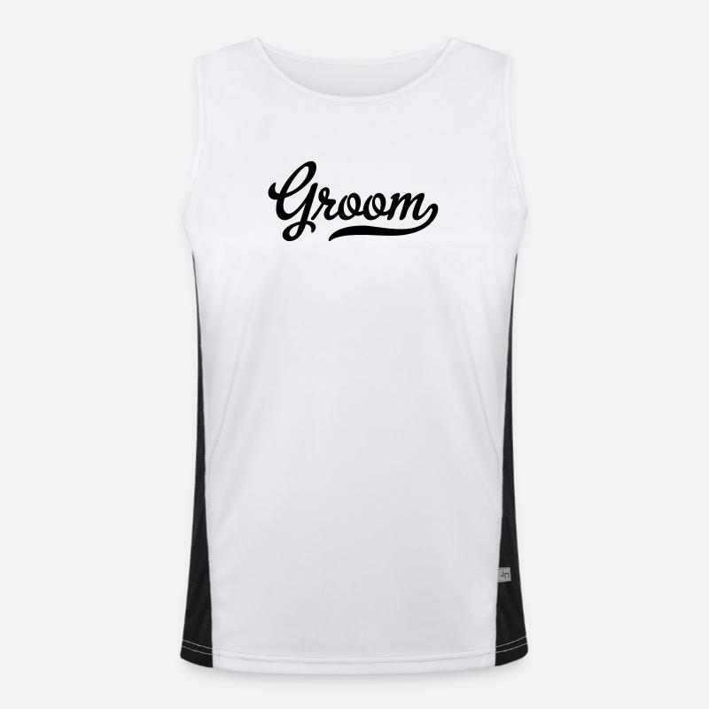 groom Men's Functional Contrast Tank Top 