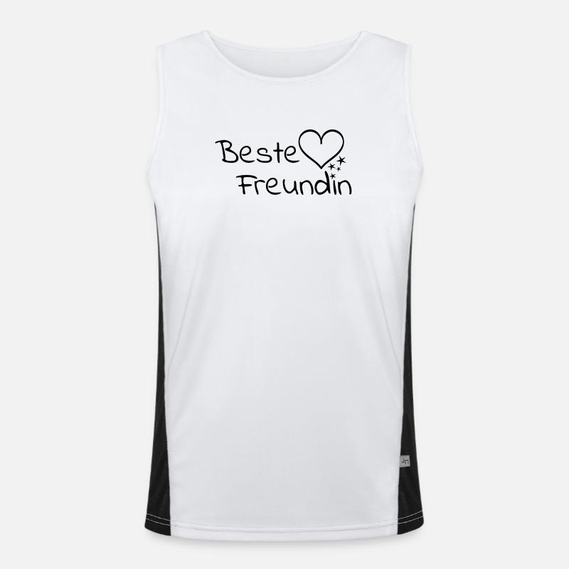 Beste Freundin Funktionelles Kontrast-Tank Top für Männer 