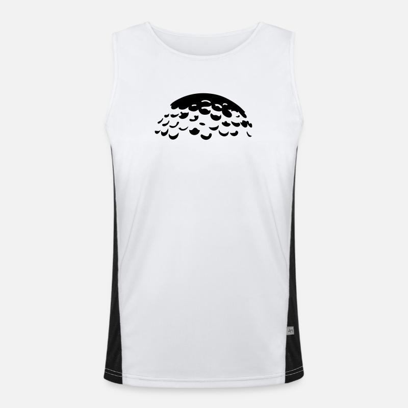 Golfball Funktionelles Kontrast-Tank Top für Männer 