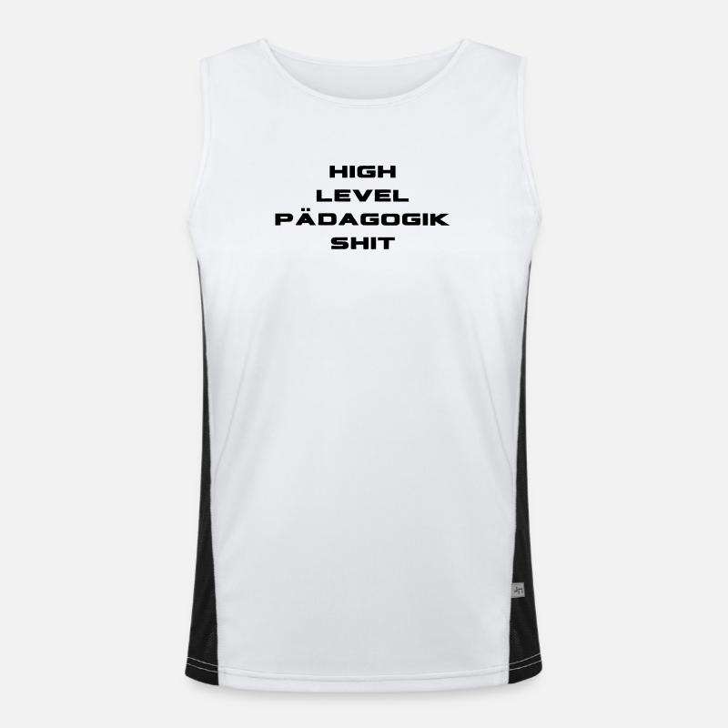 pädagogik shit Funktionelles Kontrast-Tank Top für Männer 