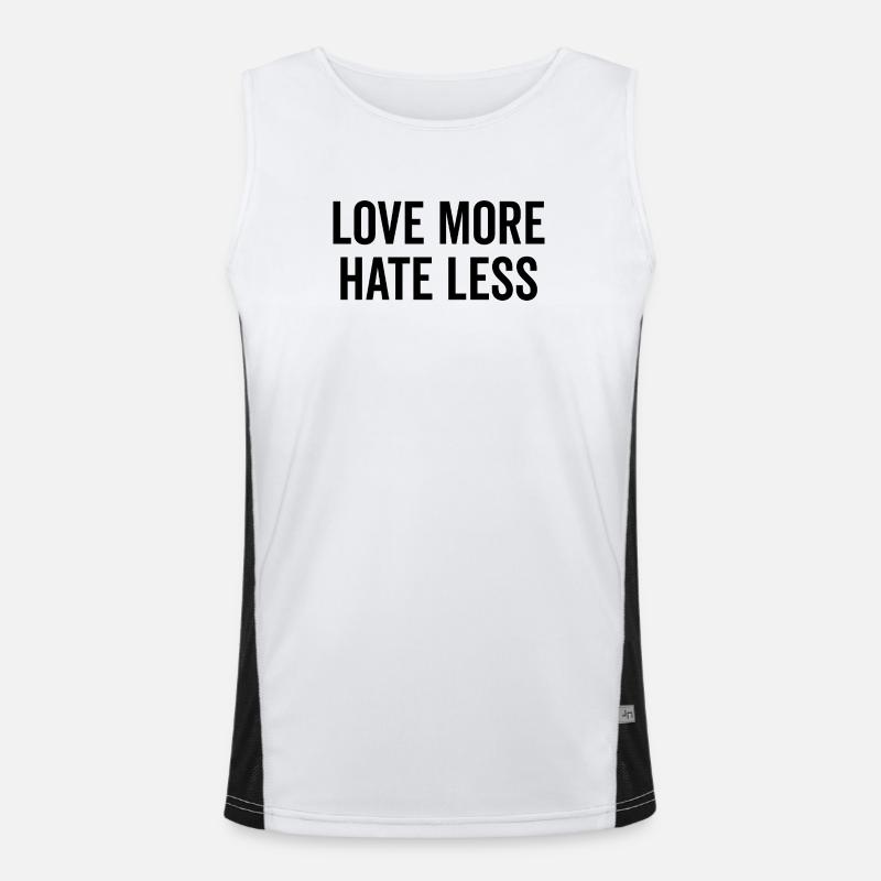 Love More Hate Less Men's Functional Contrast Tank Top 