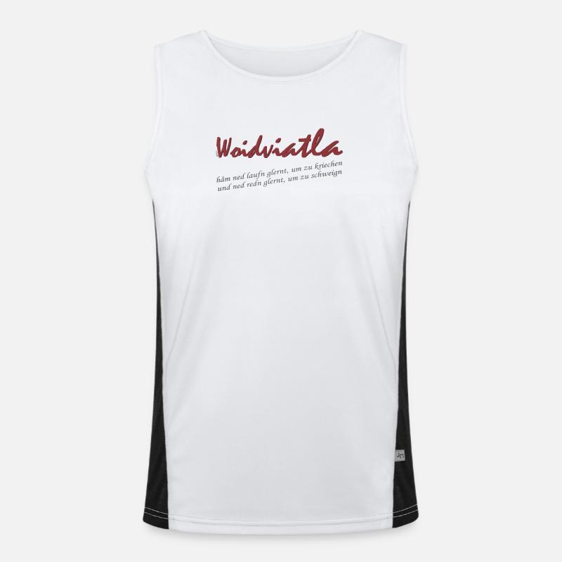 Logo d’écriture Woidviatla Débardeur respirant contrasté Homme 