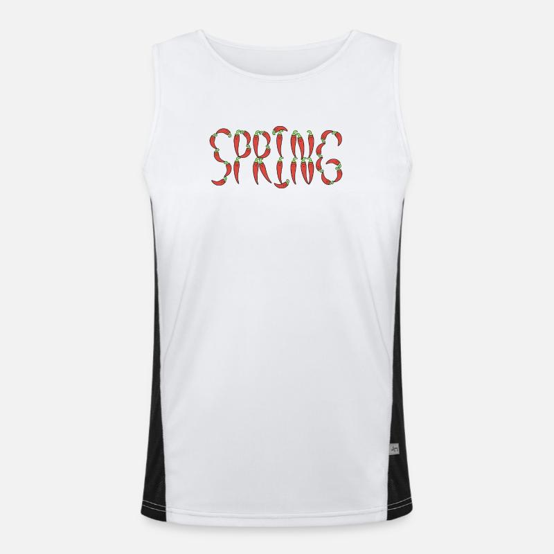 Source du piment Débardeur respirant contrasté Homme 