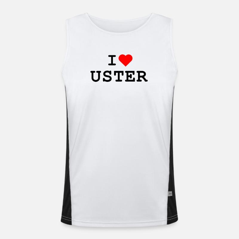 Ich liebe Uster - J’aime Uster Débardeur respirant contrasté Homme 