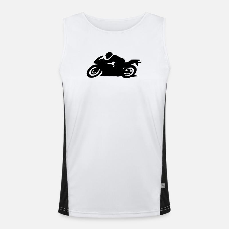motorcycle Men's Functional Contrast Tank Top 