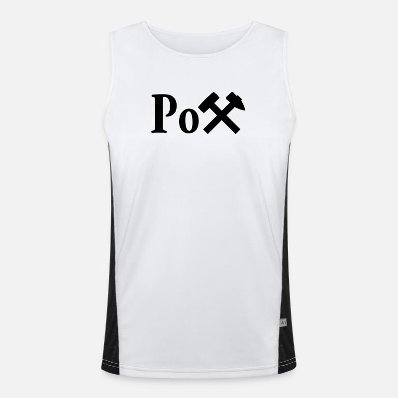 Der Pott Funktionelles Kontrast-Tank Top für Männer 