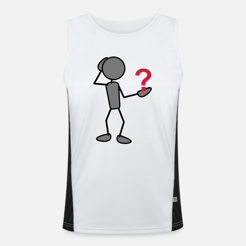 greyman_with_issues_at_hand_3c Funktionelles Kontrast-Tank Top für Männer 