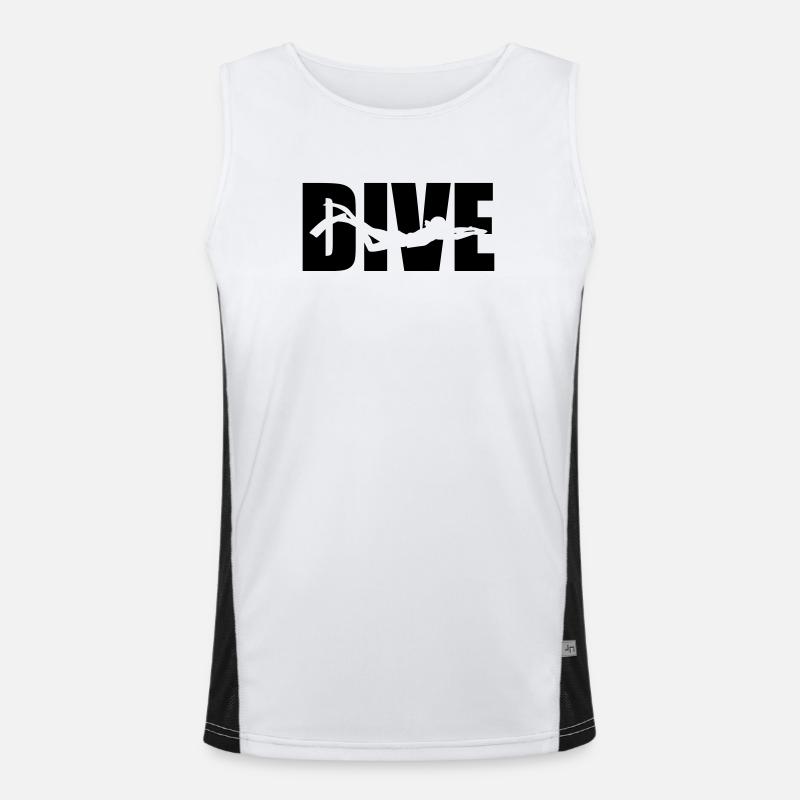 Dive Funktionelles Kontrast-Tank Top für Männer 