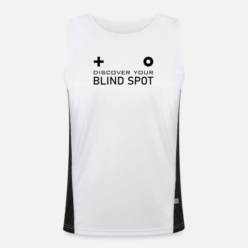 Blind spot brain test Men's Functional Contrast Tank Top 