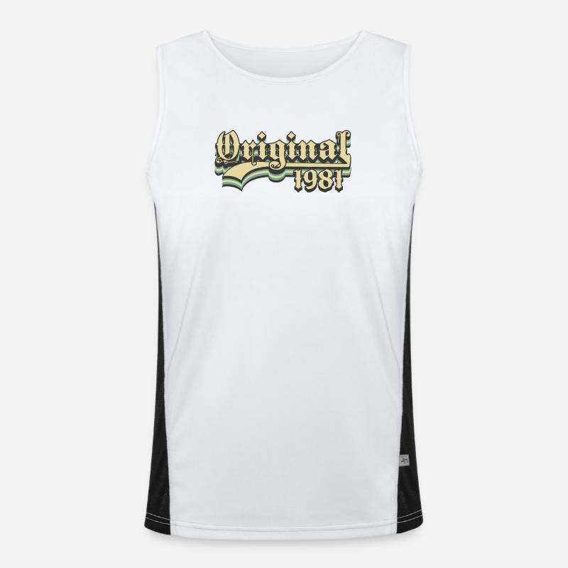 Born in 1981 Men's Functional Contrast Tank Top 