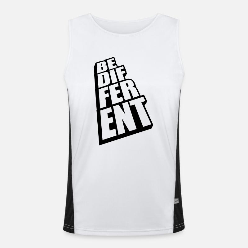 Soyez différent Logo Design Débardeur respirant contrasté Homme 