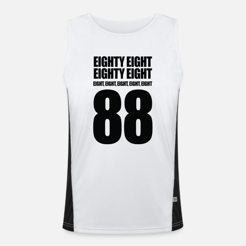musique techno eighty eight cadeau Débardeur respirant contrasté Homme 