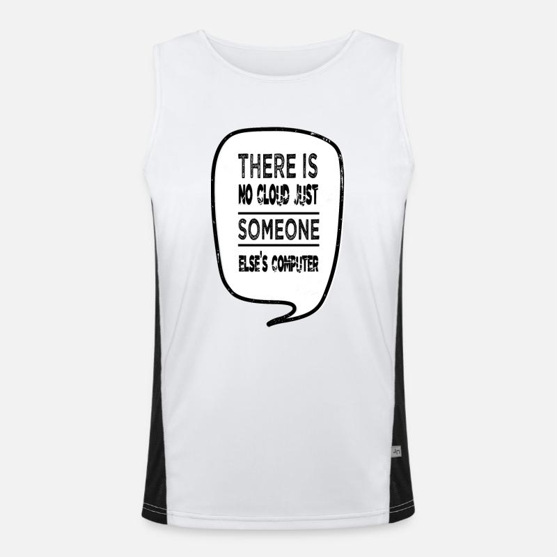 analyst funny quote hacker hacking engineer funny Funktionelles Kontrast-Tank Top für Männer 