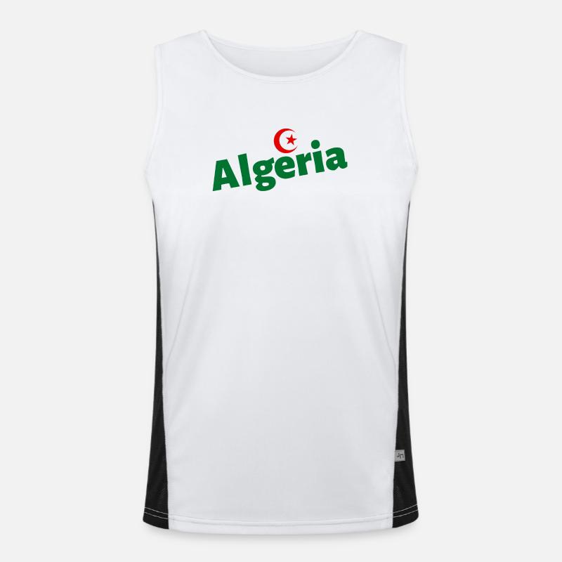 J'aime Mon Algérie Débardeur respirant contrasté Homme 