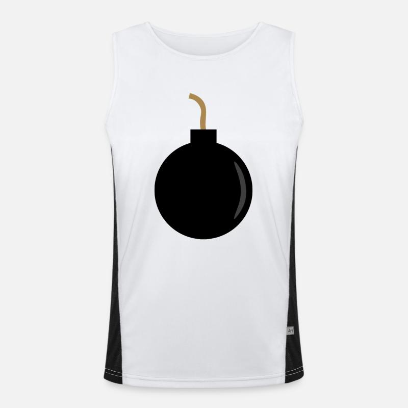 Bombe Funktionelles Kontrast-Tank Top für Männer 