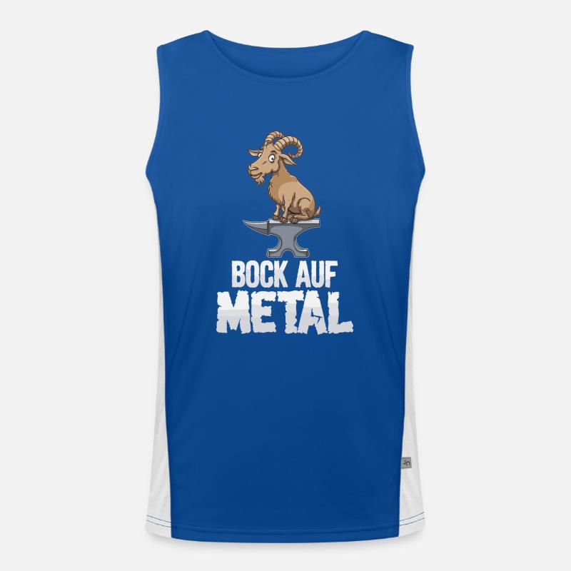 Bock auf Metal Funktionelles Kontrast-Tank Top für Männer 