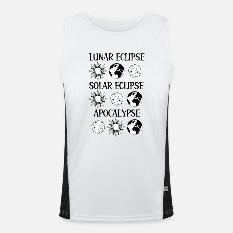 Éclipse lunaire Éclipse solaire Apocalypse Débardeur respirant contrasté Homme 