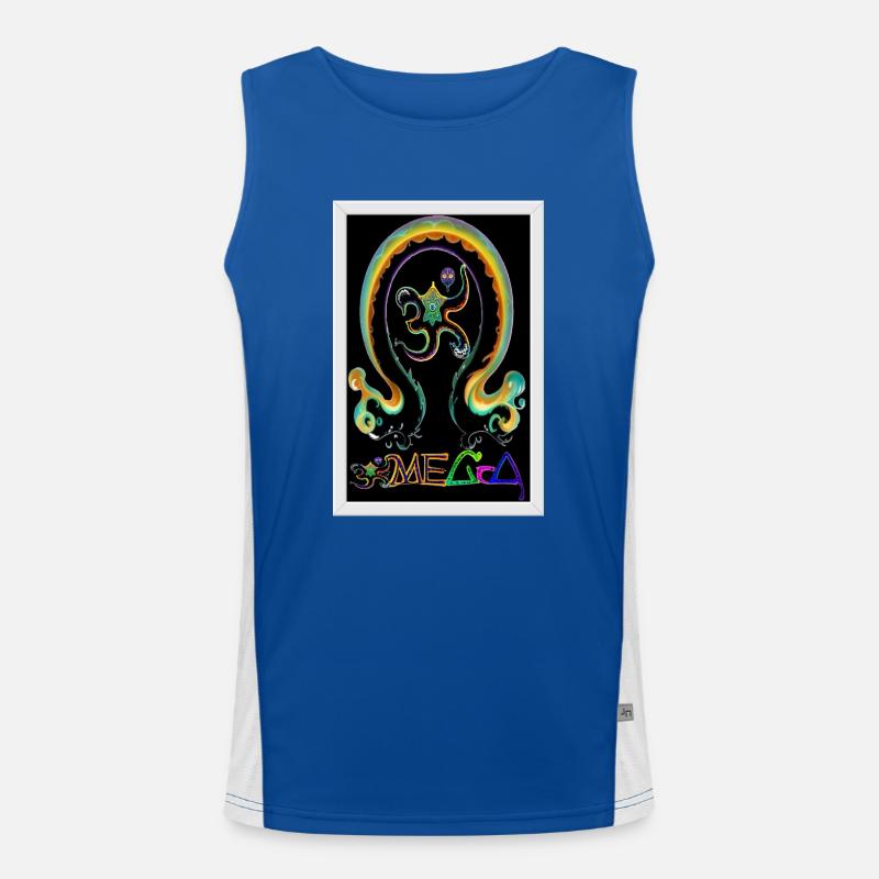 ॐMEGoA Logo 1# Funktionelles Kontrast-Tank Top für Männer 