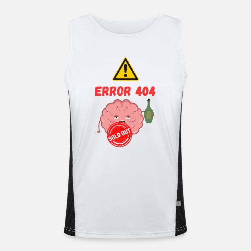 Error 4040 - Brain sold out Funktionelles Kontrast-Tank Top für Männer 