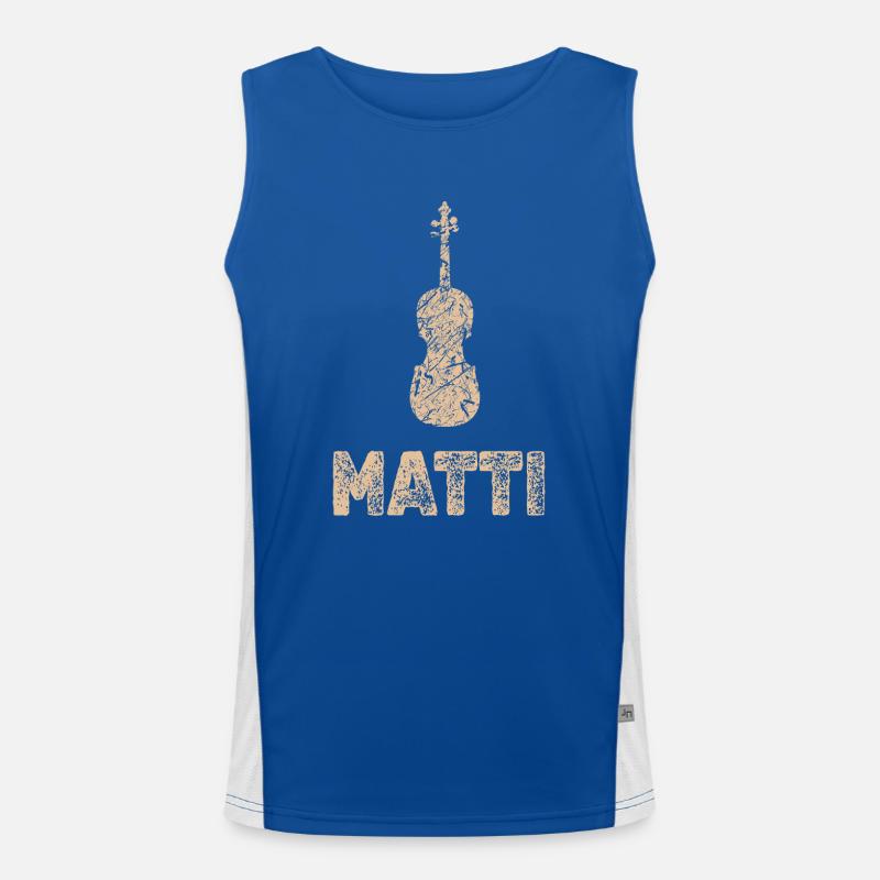 Matti as viola Men's Functional Contrast Tank Top 