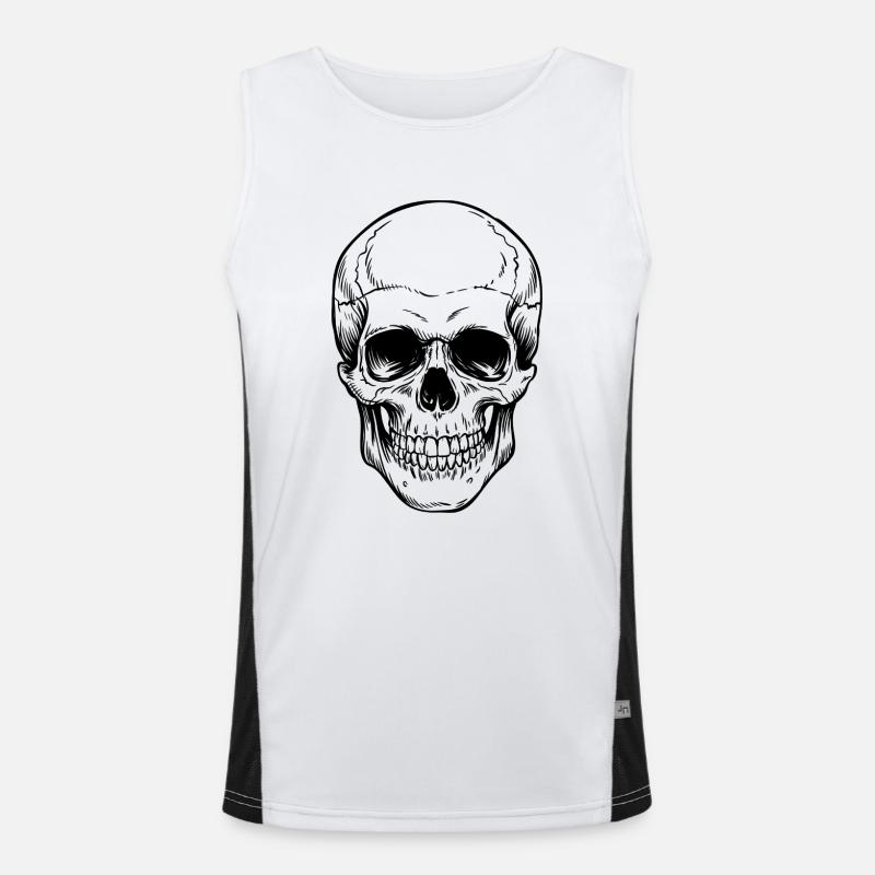 Tête de mort Débardeur respirant contrasté Homme 