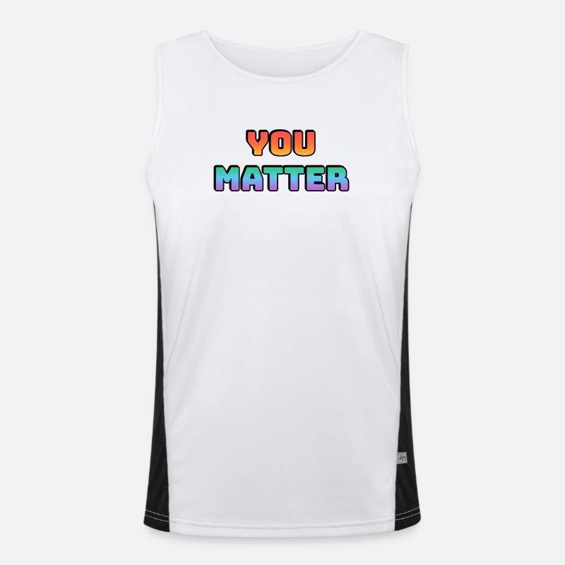 Vous comptez : Conception de dégradés Débardeur respirant contrasté Homme 