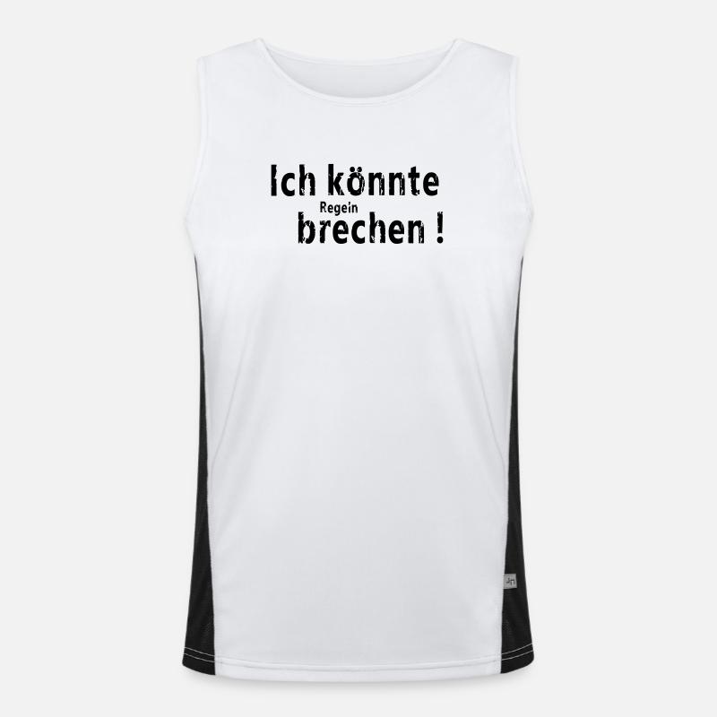 Ich koennte brechen Funktionelles Kontrast-Tank Top für Männer 