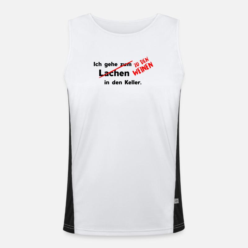 In den Keller Funktionelles Kontrast-Tank Top für Männer 