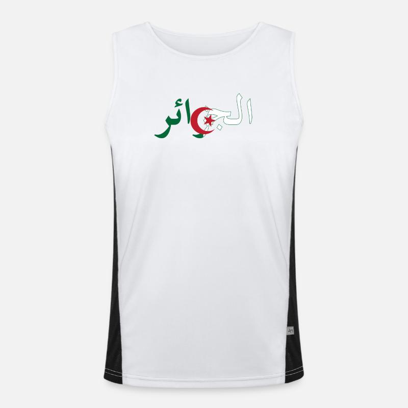 Drapeau Algérie Débardeur respirant contrasté Homme 
