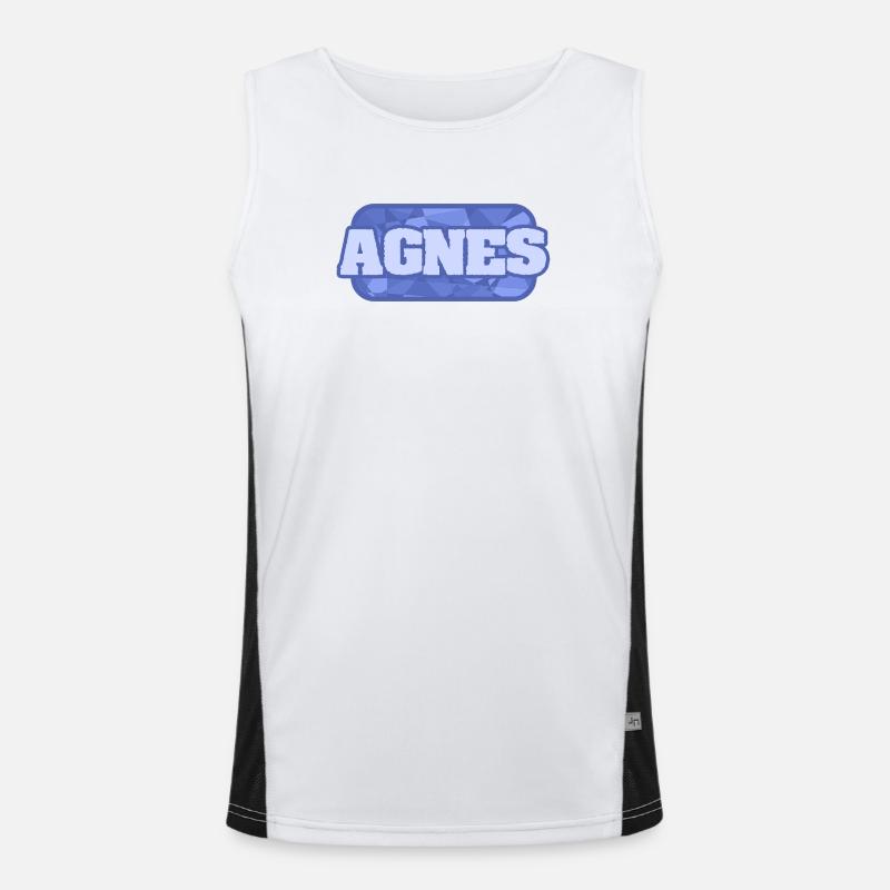 Gift for Agnes Men's Functional Contrast Tank Top 