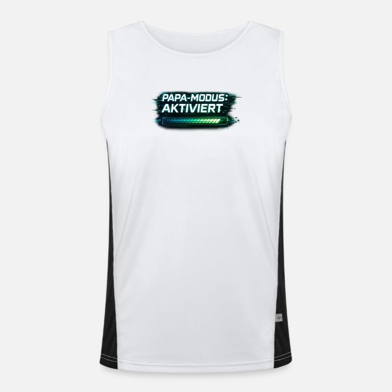 Mode Papa activé – Cadeau pour Papa Débardeur respirant contrasté Homme 