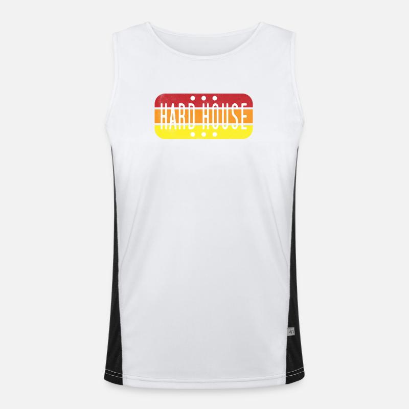 Harter Hausgradient Funktionelles Kontrast-Tank Top für Männer 