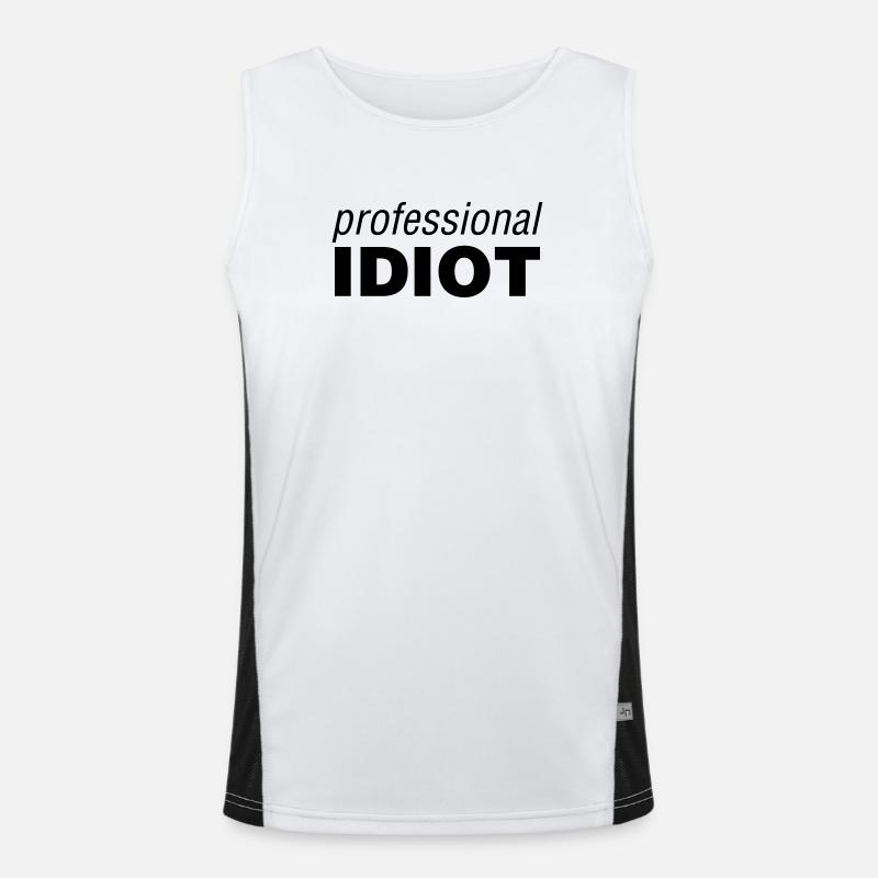 Professional Idiot Men's Functional Contrast Tank Top 