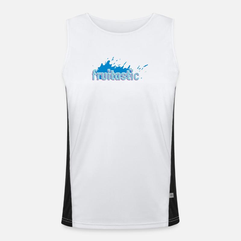 Fruitastic Claim Fresh Splash Blue Débardeur respirant contrasté Homme 