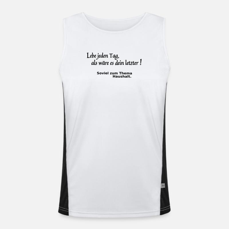 Letzter Tag Funktionelles Kontrast-Tank Top für Männer 