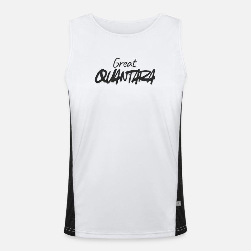 Great Quantity Graffiti Script Funktionelles Kontrast-Tank Top für Männer 