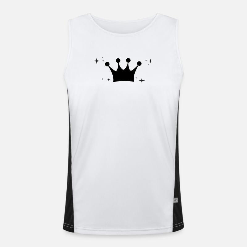 Krone Funktionelles Kontrast-Tank Top für Männer 