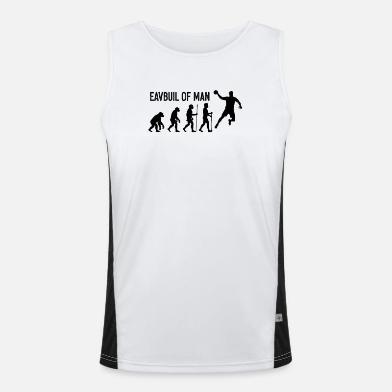 Evolution of Man Leap Men's Functional Contrast Tank Top 