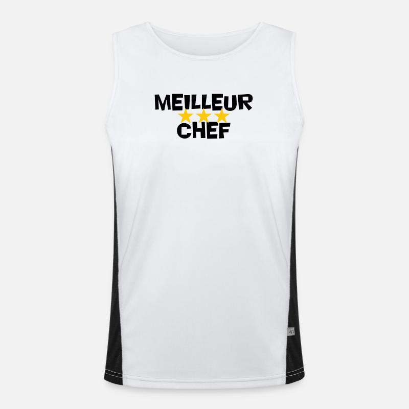 Bester Koch Funktionelles Kontrast-Tank Top für Männer 