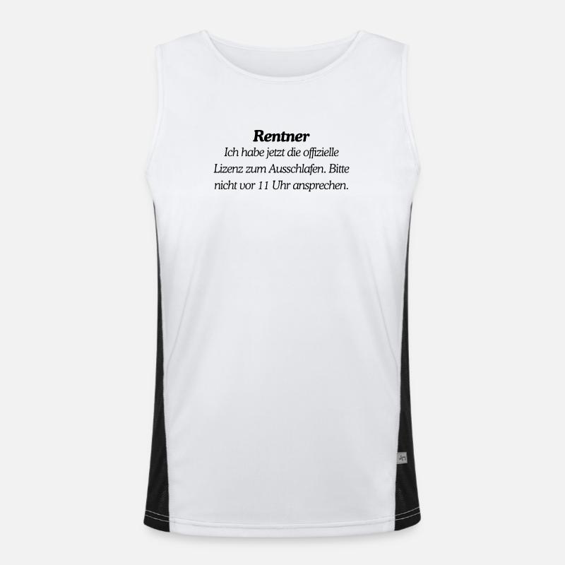 Endlich Rentner Funktionelles Kontrast-Tank Top für Männer 