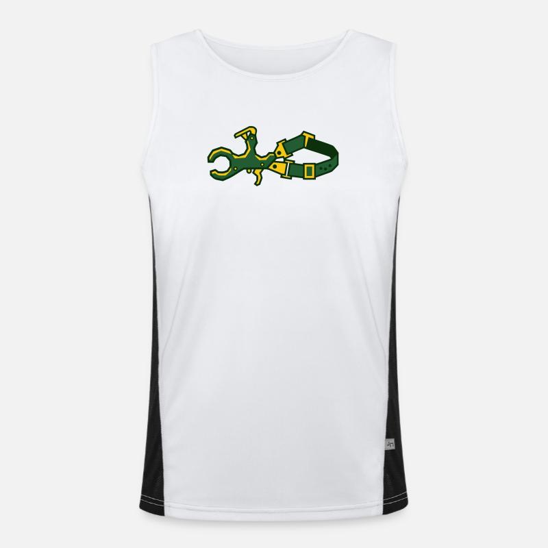 Release Archery Compound Bow Shooter - Men's Functional Contrast Tank Top  - white/black