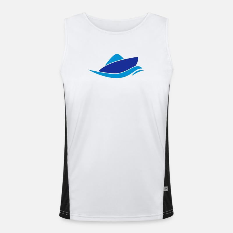Boot Funktionelles Kontrast-Tank Top für Männer 