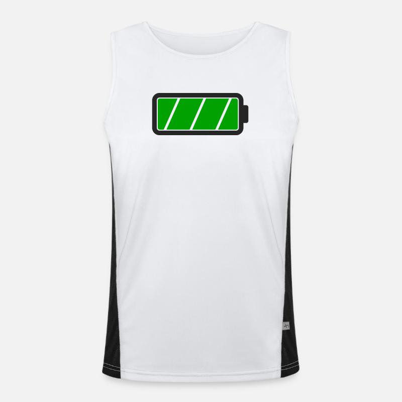 Battery full Men's Functional Contrast Tank Top 