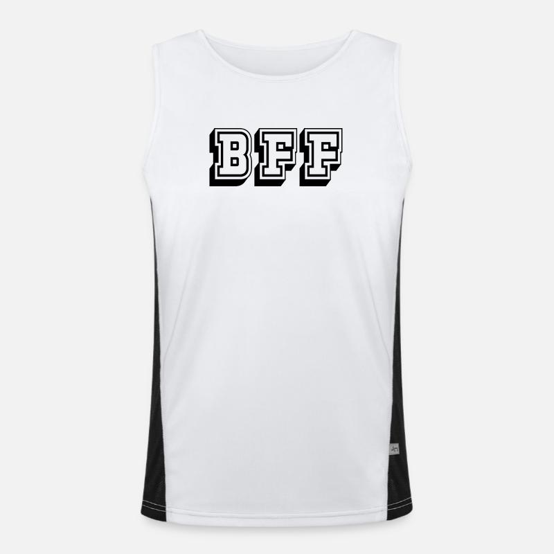 Tshirt BFF noir Débardeur respirant contrasté Homme 