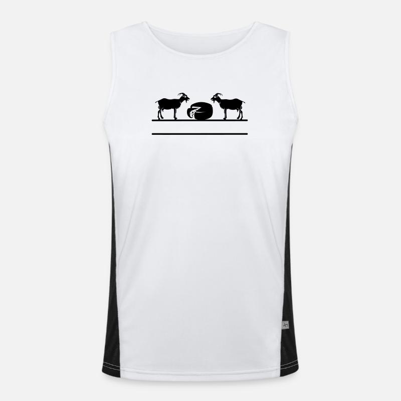 Goat cheese monogram. Men's Functional Contrast Tank Top 