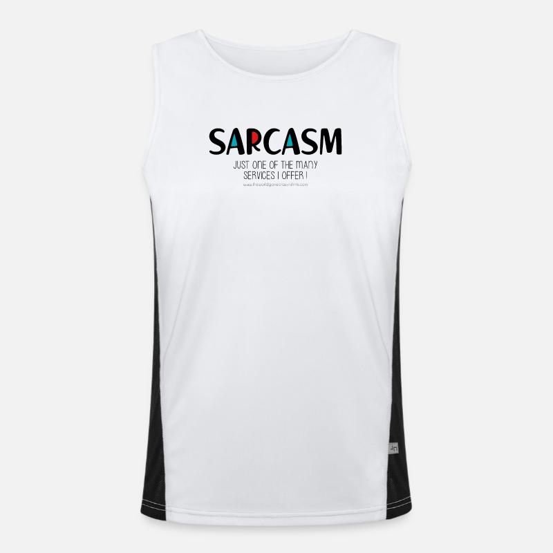 Sarcasm Men's Functional Contrast Tank Top 